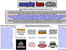 Tablet Screenshot of everydayheroshirts.com